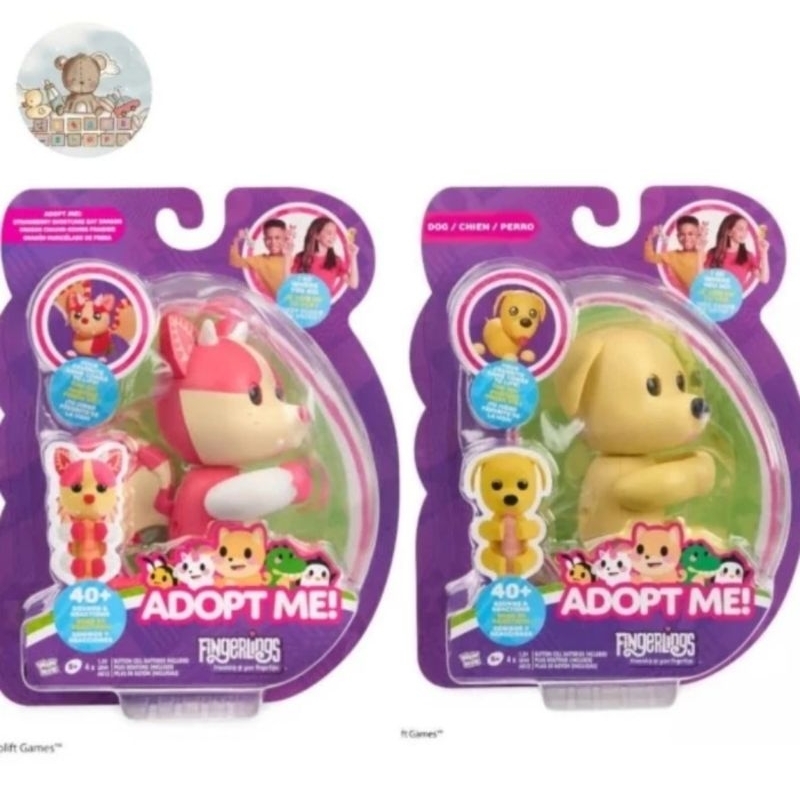 Fingerlings Adopt me Strawberry Shortcake Bat Dragon & Dog Interactive Toy Original