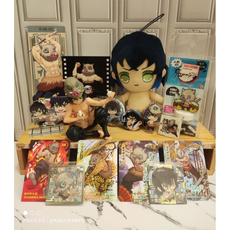 AAB Inosuke Hashibira Kimetsu No Yaiba Official Merchandise KNY FuRyu Chokkonose Onigiri Acrylic Sta