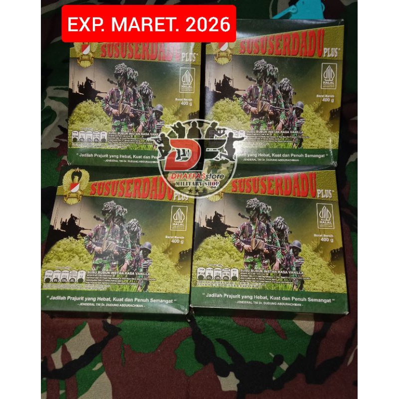 

PROMO SUSU SERDADU PLUS TNI - SUSU SERDADU PLUS asli jatah pembagian EXP. MARET 2026