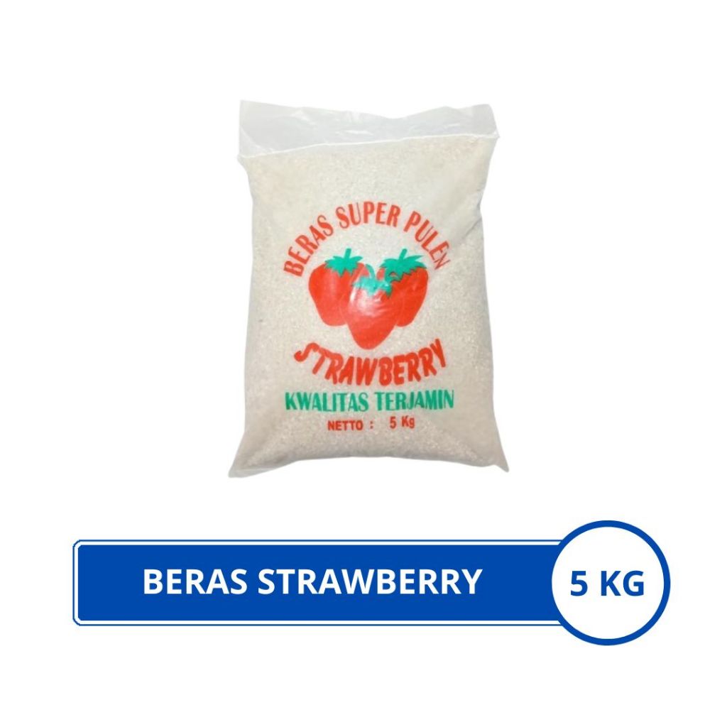 

Beras Super Pulen Strawberry 5kg / Beras Strawberry