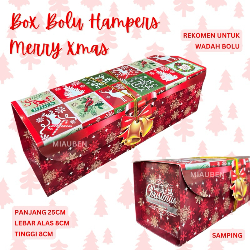 

Box bolu hampers natal 25cm