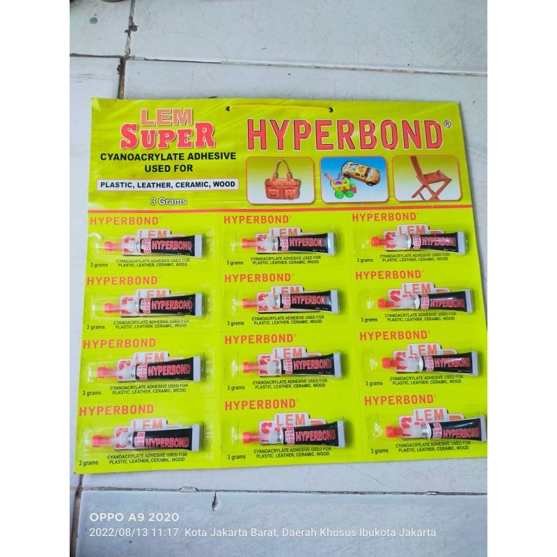 

Lem Hyperbon Harga untuk 1 renceng isi 12