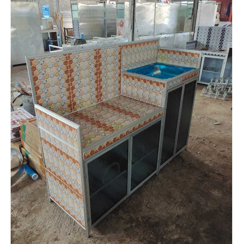 Rak Kompor Wastafel 4 Pintu Full Keramik YRS