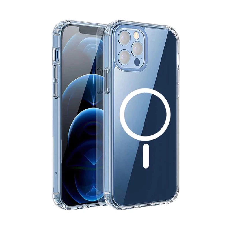 CASE AKRILIK MAGNETIK CLEAR DENGAN Magsafe Full Cover Akrilik IPHONE 11 12 13 14 14+ PRO MAX PLUS XR