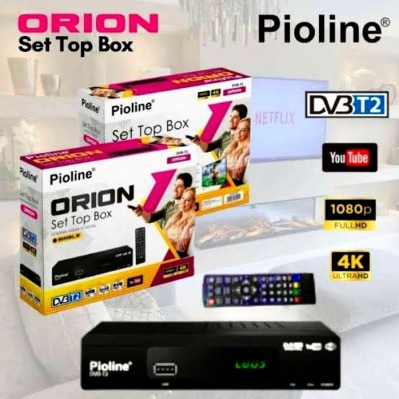 PIOLINE - SET TOP BOX ORION DVB T2/SET TOP BOX FULL HD/STB PIOLINE ORION/STB MURAH