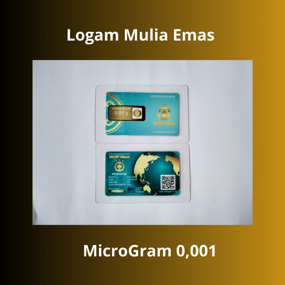 Pesan cepat Souvenir Logam Mulia Emas Mini 24 karat Microgram 1 Gram