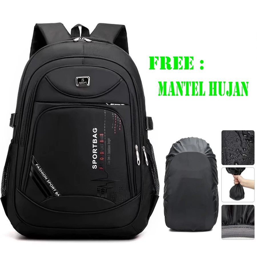 GRATIS RAIN COVER POLO  ORIGINAL CUSTOM BackPack Tas Sekolah