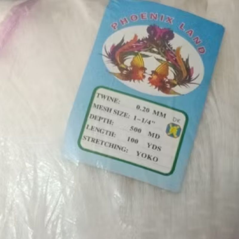 

jaring IKAN 1¼ inch 0.20 500md/100yds YOKO JARING IKAN