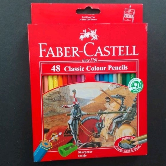 

PENSIL WARNA PANJANG 48 WARNA MERK FABER - CASTELL