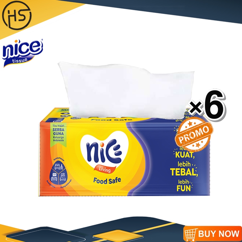 Tisu tissue Nice promo hemat 6 pcs kemasan baru 360 helai lebih banyak