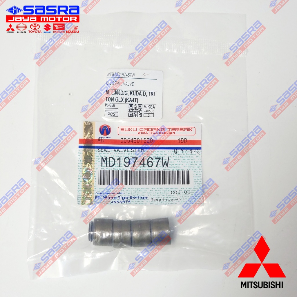 [HARGA 1 PCS] Oil Seal Valve ORI L300 DIESEL/BENSIN|KUDA DIESEL|TRITON GLX (KA4T) - WTB - Oil Seal K