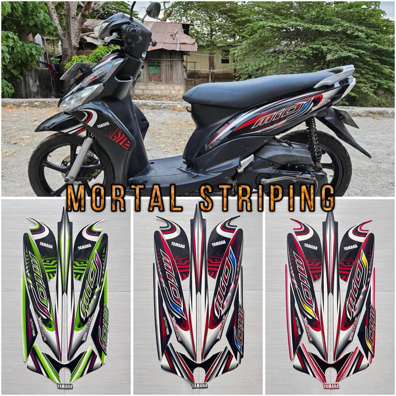 STIKER STRIPING MOTOR MIO J 2012 2013 SPORTY