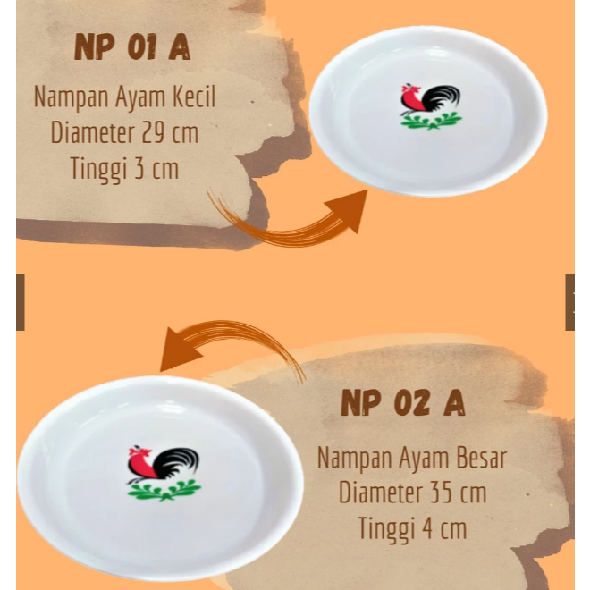 Nampan Plastik Nampan Motif Ayam// Nmapan Putih Nampan Murah .UK. Besar Dan Sedangn / NP 01A / NP 02
