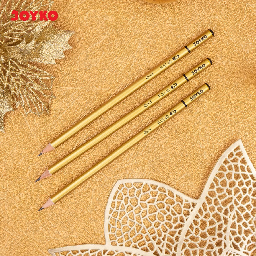 

PENSIL 2B JOYKO P-8140 GOLD dan P-8141 SILVER | ECER