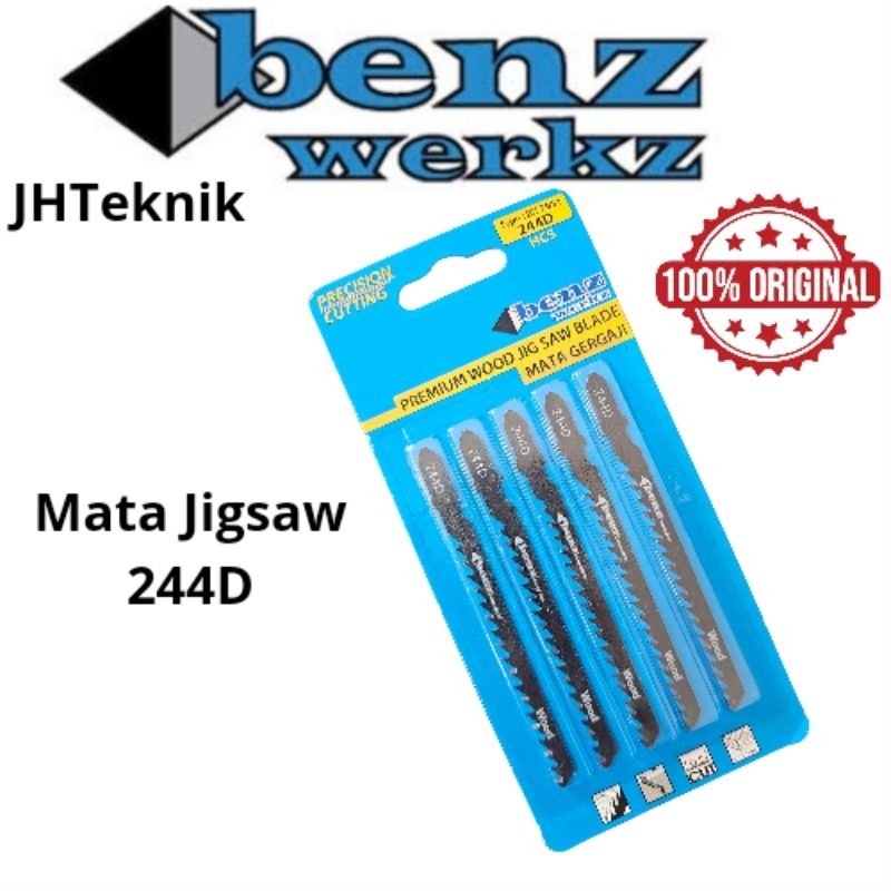 JHTeknik Mata Jigsaw BENZ 244D/Mata Gergaji Kayu,Triplek Benz 100% ORIGINAL