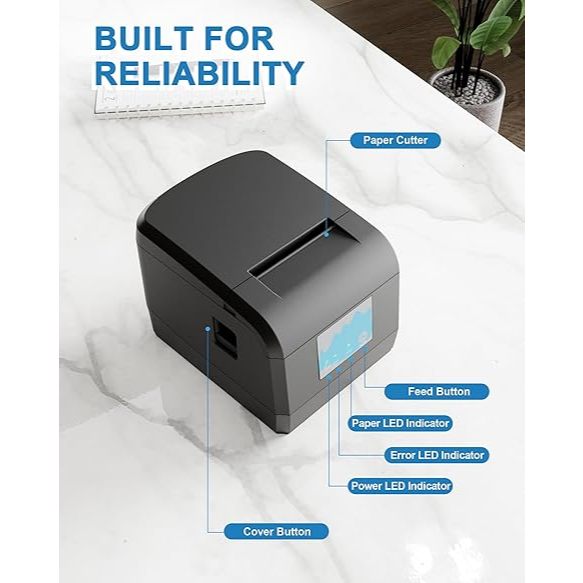Thermal Printer ZYWELL 80mm Wifi only + USB | Printer Kasir