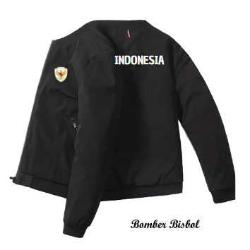 Jaket Pria | Jaket Bola Timnas Indonesia | Jaket Logo Timnas Garuda Indonesia | Jaket Bisboll Parasu
