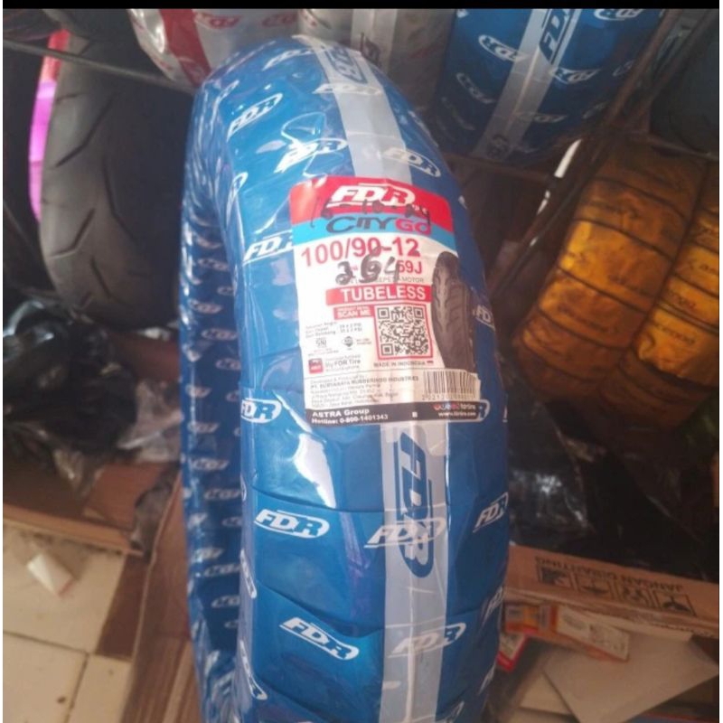 ban luar motor matic fino scoopy fdr depan belakang 100/90-12 velg 12 tubles