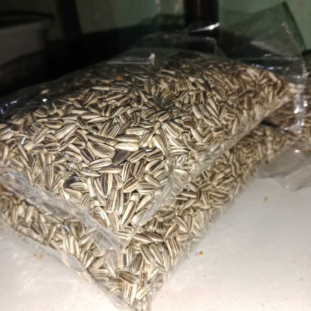 kwaci hitam makanan burung kuaci/Kuaci hitam 1 kg - kwaci hitam pakan