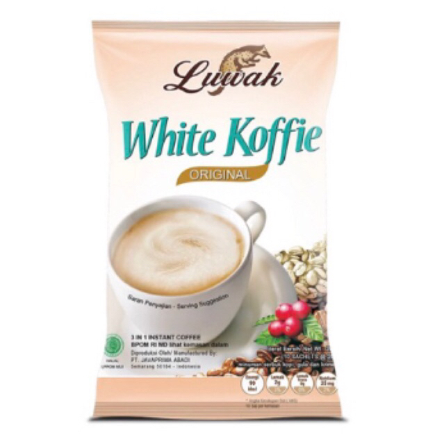

Kopi Luwak white Coffe original 20g RENCENG ( ISI 10)