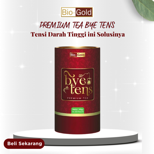 

BIO GOLD TEH BYE TENS Premium - Teh Celup Alami Untuk Menurunkan Hipertensi Dan Kesehatan jantung