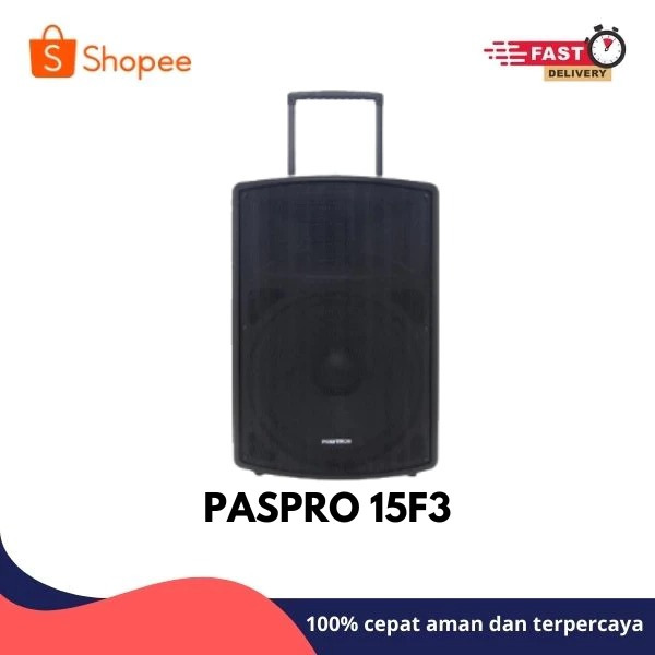 POLYTRON PASPRO-15F3 SPEAKER AKTIF PORTABLE 15 INCH PASPRO15F3 15F3 PASPRO15 BLUETOOTH