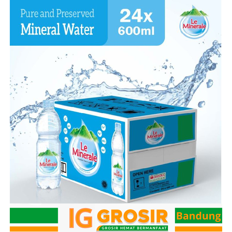 

Le Minerale 600ml 1 dus isi 24 pcs Terlaris Termurah Air Mineral Terbaik