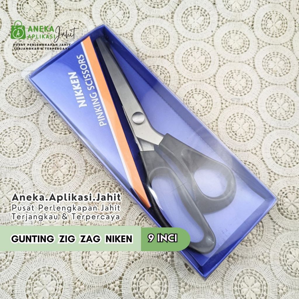 

1 PCS GUNTING ZIG ZAG NIKKEN 9 INCI
