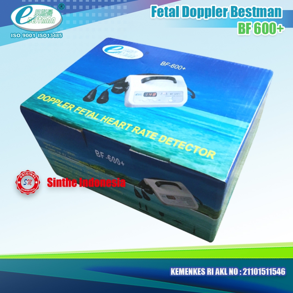 Fetal Doppler Bestman BF 600+ / Dianogsa Detak Jantung Bayi / Bestman