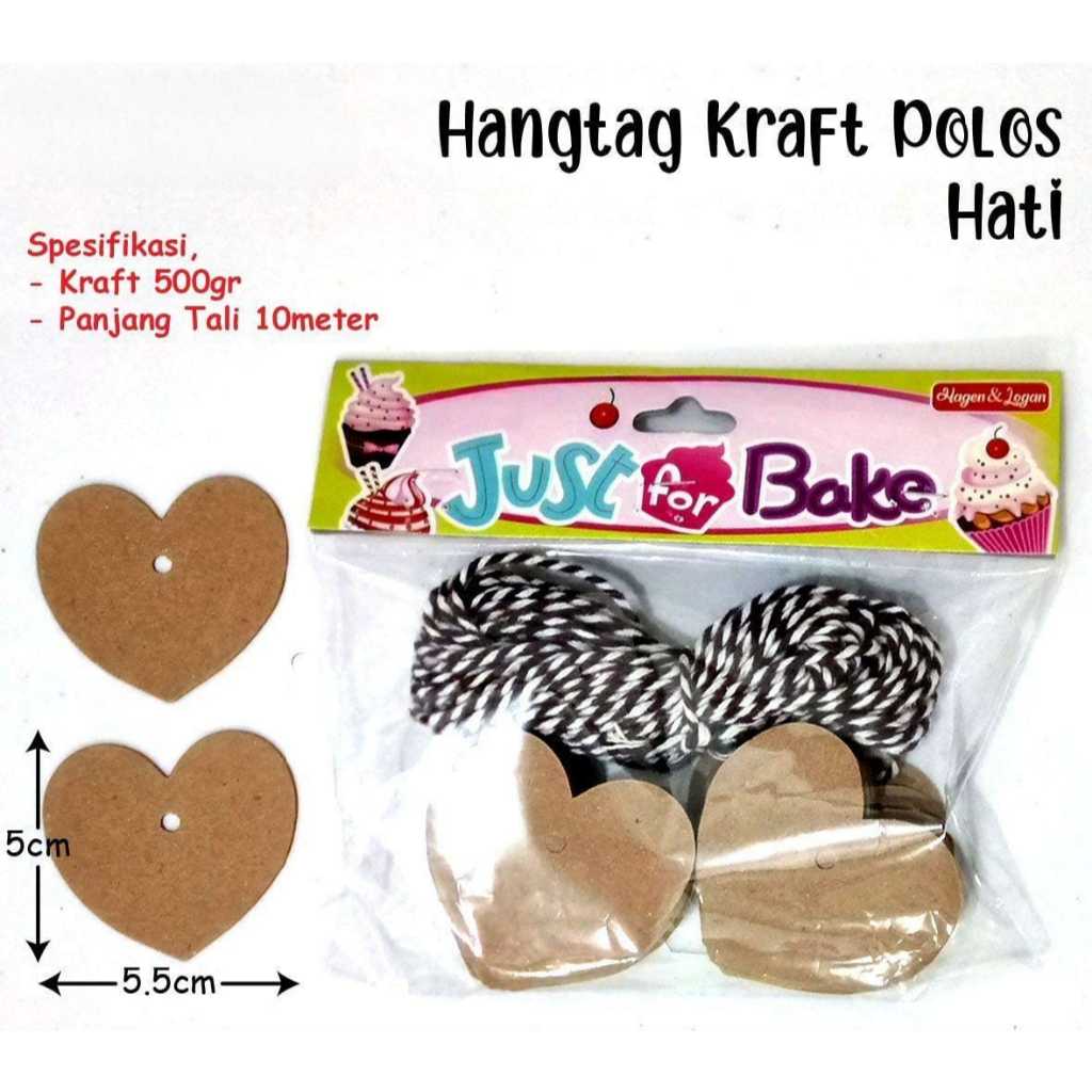 

Hangtag Kraft Polos| Hiasan Box| Gantungan Hampers (1 Pak 50 Pcs)