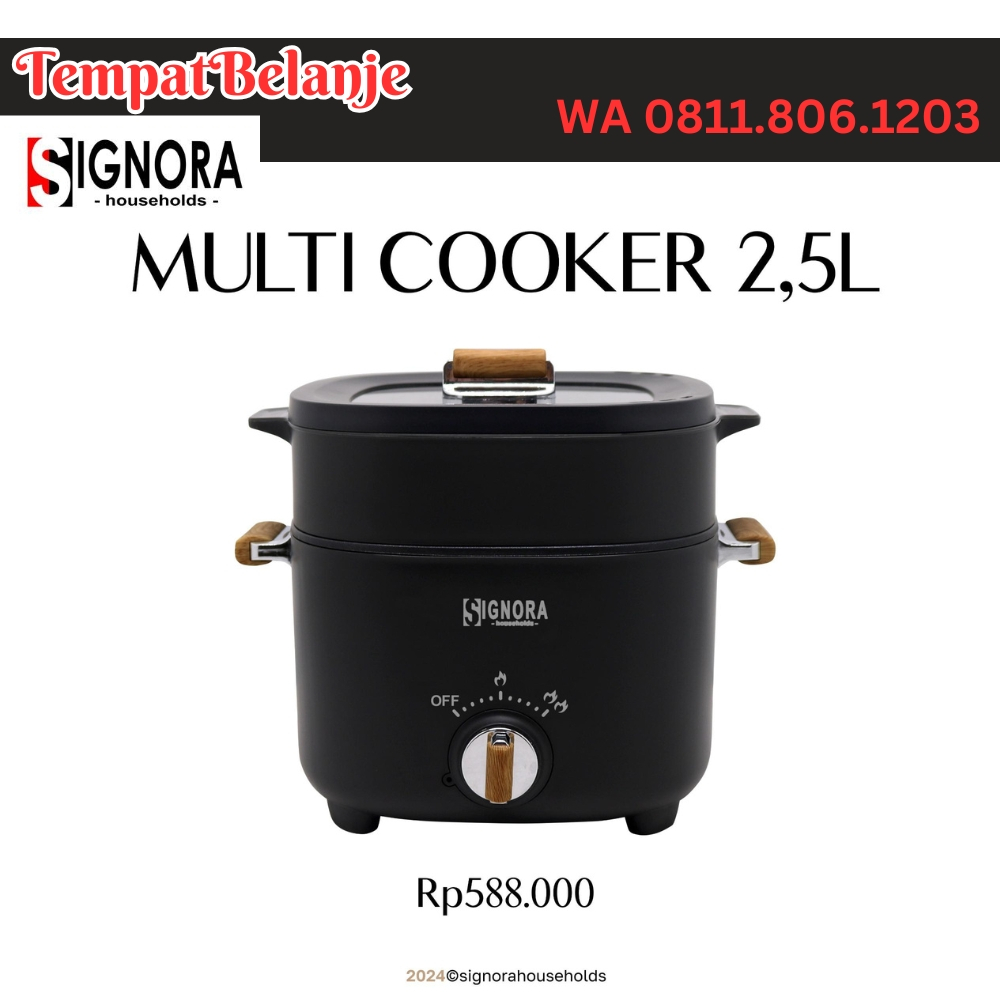 Signora Multi Cooker Panci Listrik Hot pot Steam kukus