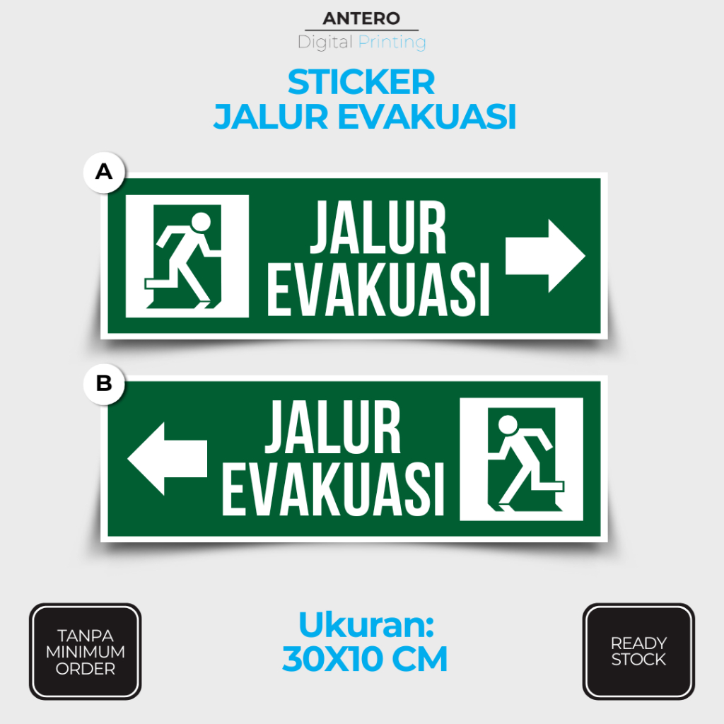 

STIKER JALUR EVAKUASI | STIKER PETUNJUK JALUR EVAKUASI | STIKER VINYL TAHAN AIR