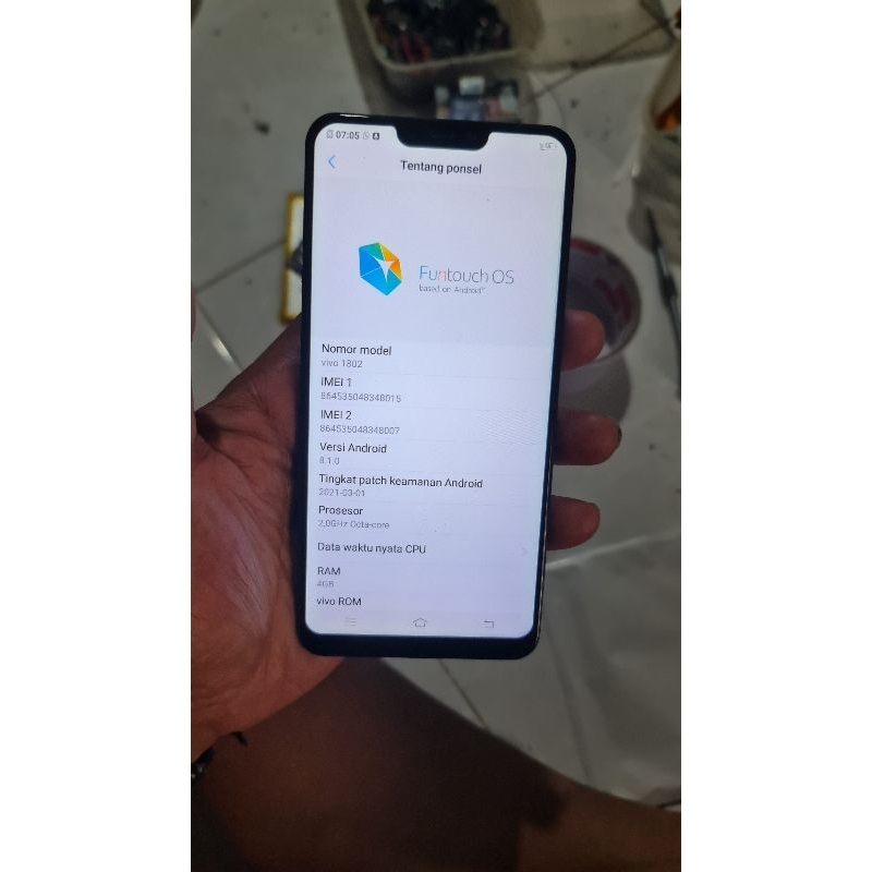 LCD TS VIVO Y83 NORMAL ORI COPOTAN