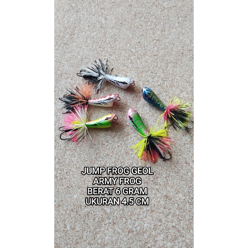 umpan mancing casting Jump Frog action Geol