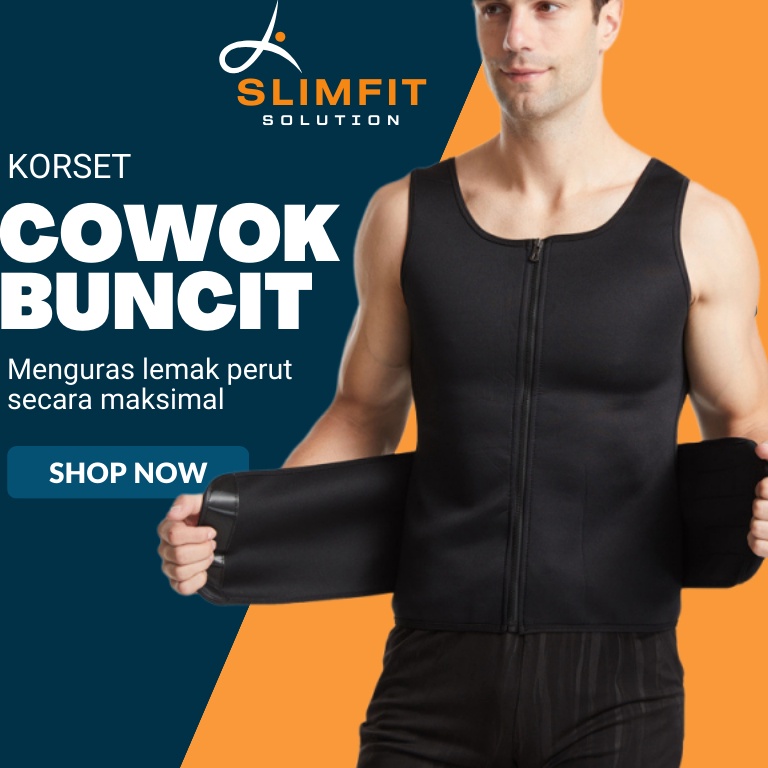 KODE T67Q Korset Pelangsing Pengecil Perut Buncit Badan PRIA VELCRO Pembakar Susut Lemak Corset Koes