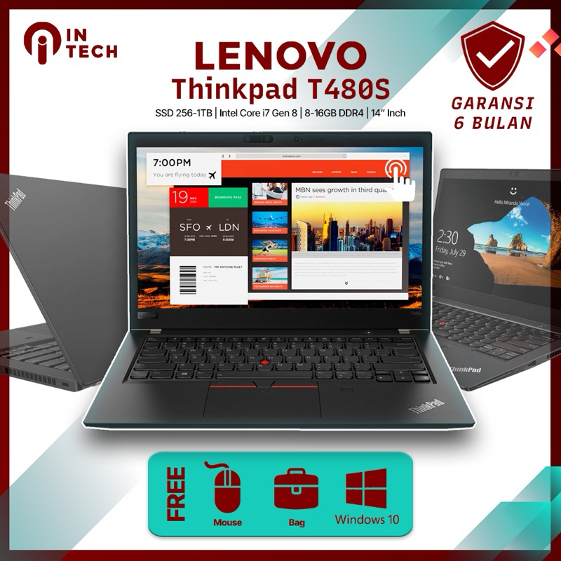 Lenovo Thinkpad T480s Core i7 Gen 8