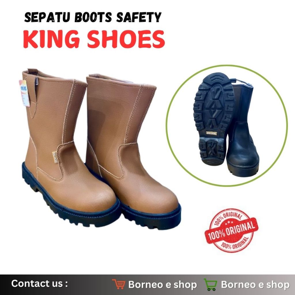 [BISA COD ] Sepatu Safety Pria Original Sepatu Safety Ujung Besi Safty Boots Berkualitas Boot Tinggi
