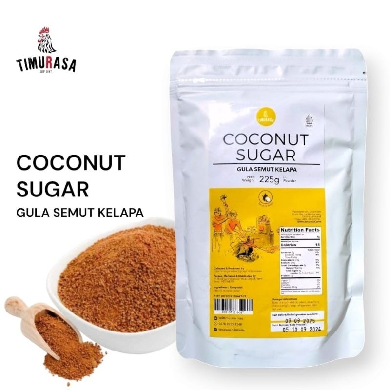 

Timurasa | GULA KELAPA Organik - 225g Coconut Sugar Gula Semut Kelapa