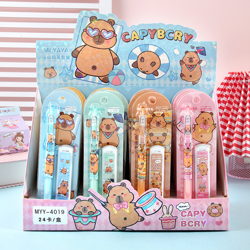 

SET PENSIL MEKANIK DAN ISI PENSIL CAPYBARA 0.5MM | PENSIL CETEK CAPYBARA | PENSIL ISI CAPIBARA | ALAT TULIS SEKOLAH | ALAT TULIS KANTOR | PERALATAN SEKOLAH | PERLENGKAPAN SEKOLAH | CAPYBARA CAPY BARA | CAPI BARA | CAPIBARA @khemiko_shopping