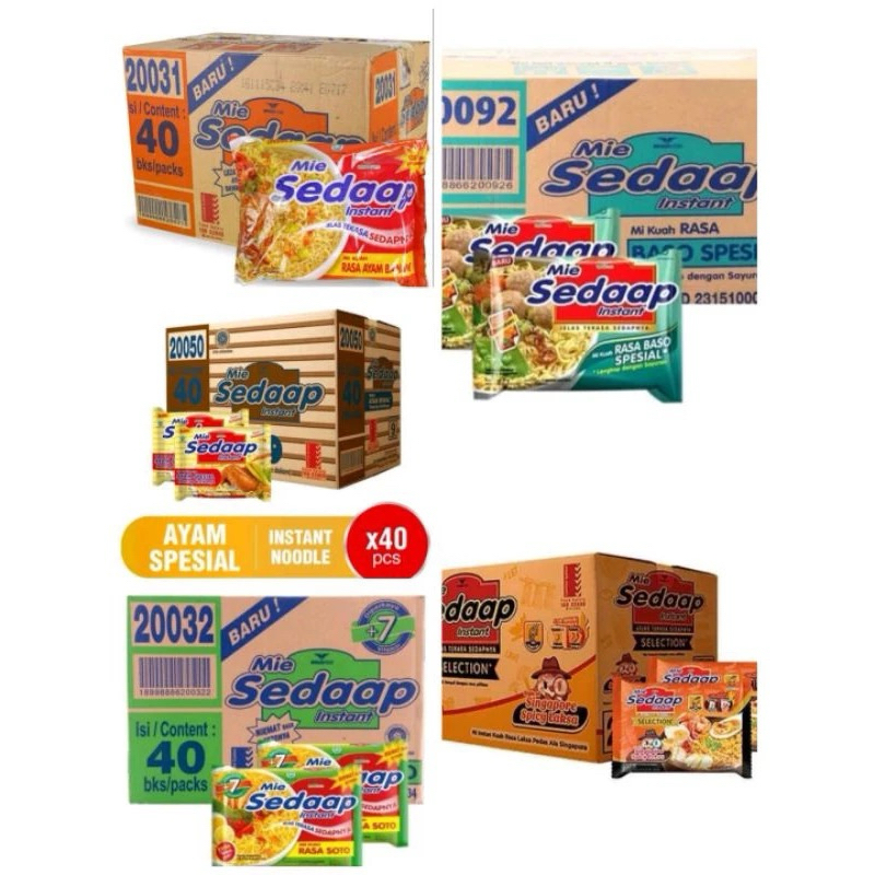 

MIE SEDAAP KUAH DUS ISI (40)PCS
