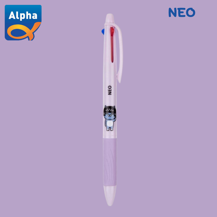 [Kakao Friends] Oil Based Pen - 3 Colors - Neo / Pulpen 3 Warna - Neo