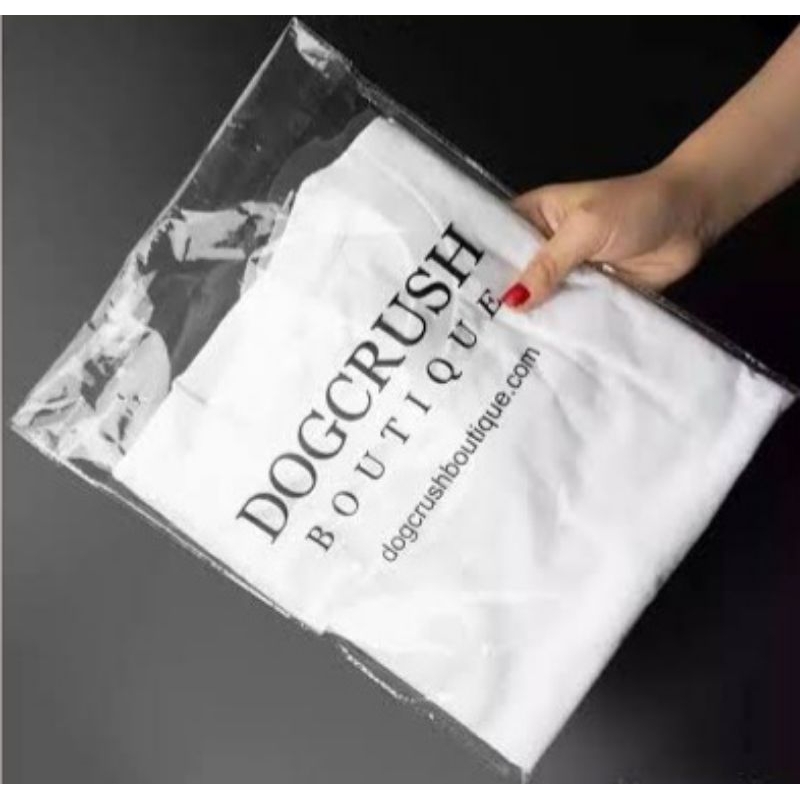 Plastik Sablon Custom Baju Opp Murah 30x40 Free Design SABLON JELAS
