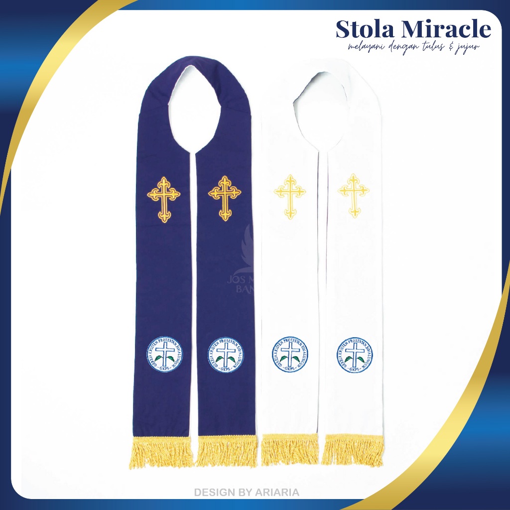 SM - Stola Bolak-balik - Bordir - GKPS