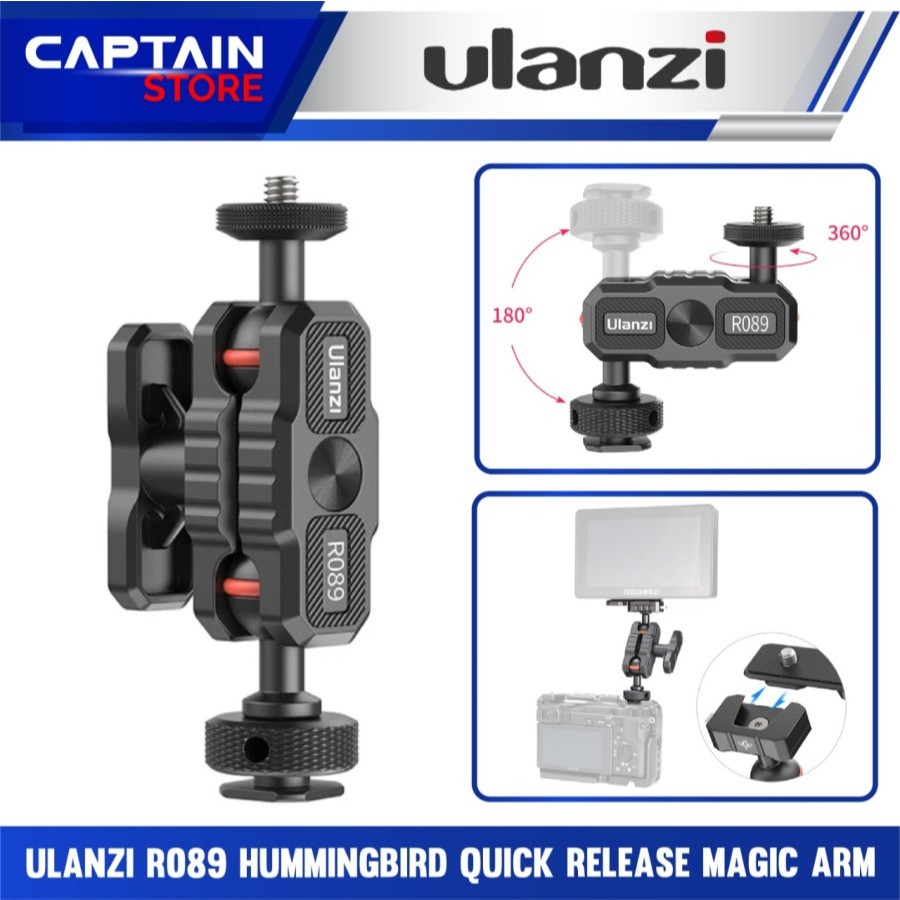 Ulanzi R089 Hummingbird Quick Release Magic Arm with Cold Shoe