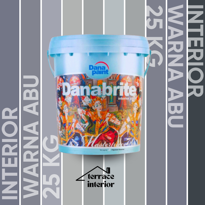 Cat Tembok Interior Danapaint Danabrite Warna Abu 25 Kg