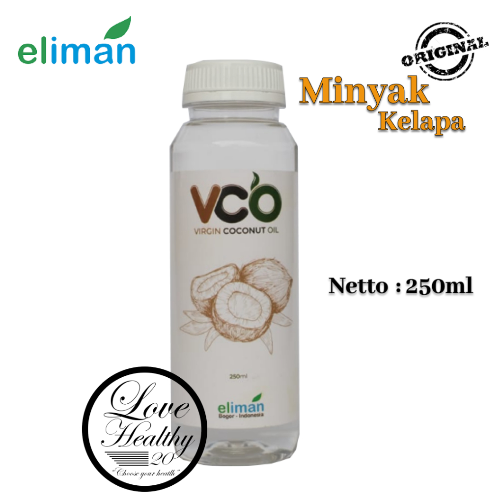 

ELIMAN MINYAK KELAPA MURNI 250ML VCO COCONUT OIL ASLI 100% ORIGINAL