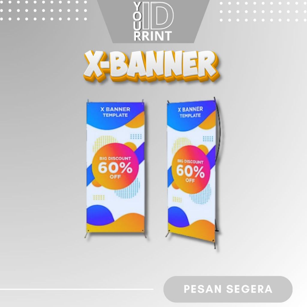 CETAK X BANNER | STAND BANNER | STANDING BANNER