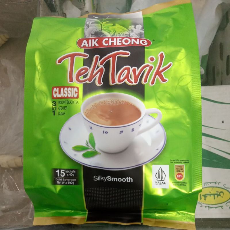 

AIk Cheong Teh Tarik berat bersih 600gr isi 15x40gr