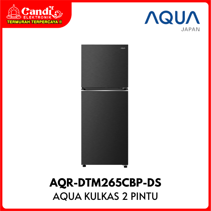 AQUA Kulkas 2 Pintu Kapasitas 205 Liter Magic Neo Turbo Cooling AQR-DTM265CBP-DS