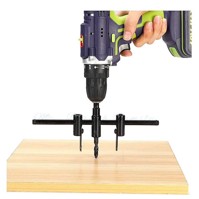 Mata Bor Kayu Hole Saw jangka Adjustable circle Cutter Mata Bor Hidropon